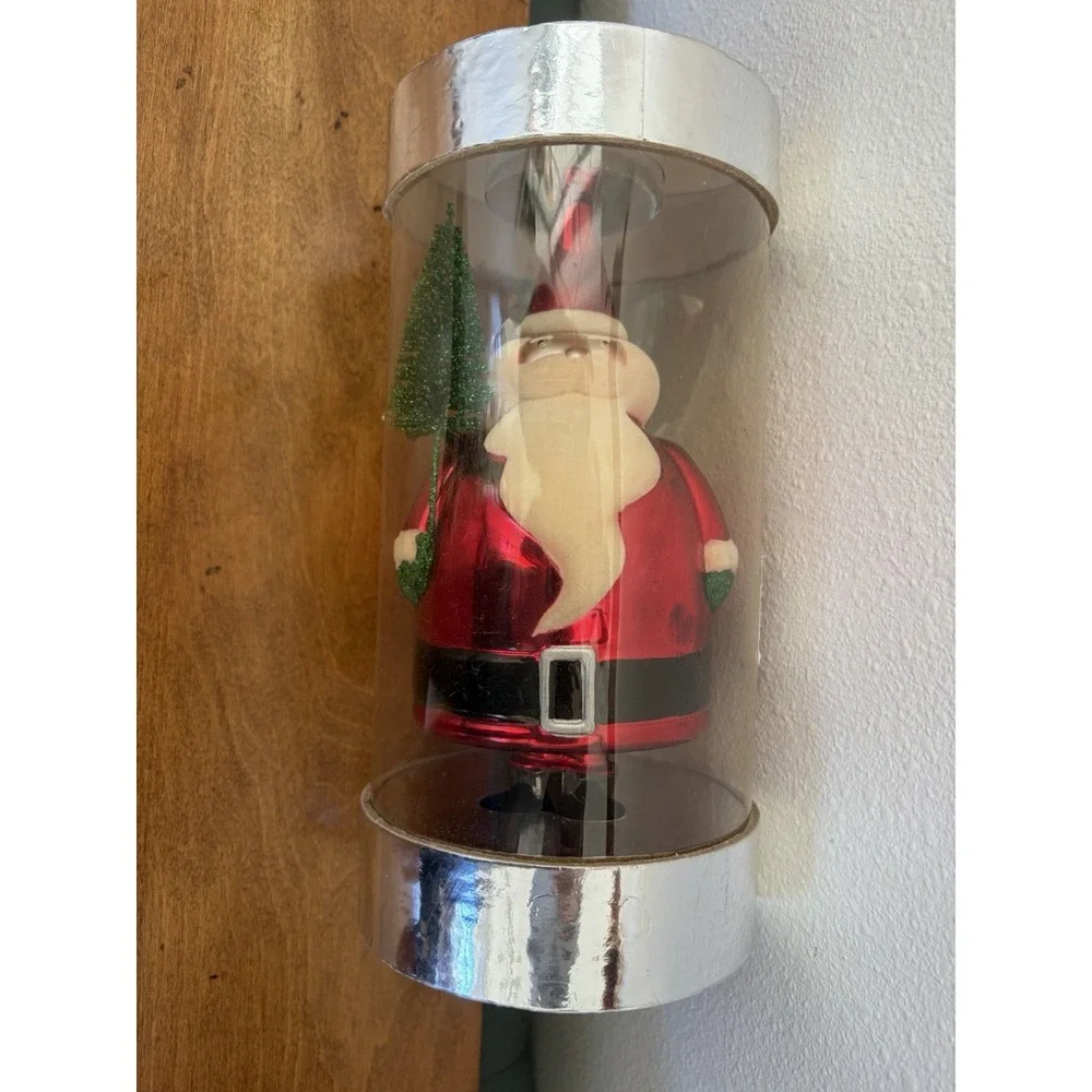2005 Bath & Body Works Blown‎ Glass Ornament Vintage Santa Christmas 2000's